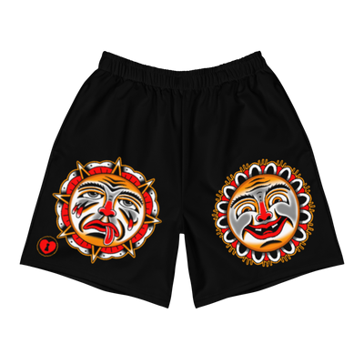 Grimm Sun and Moon Men's Premium Athletic Shorts