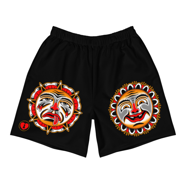 Grimm Sun and Moon Men's Premium Athletic Shorts