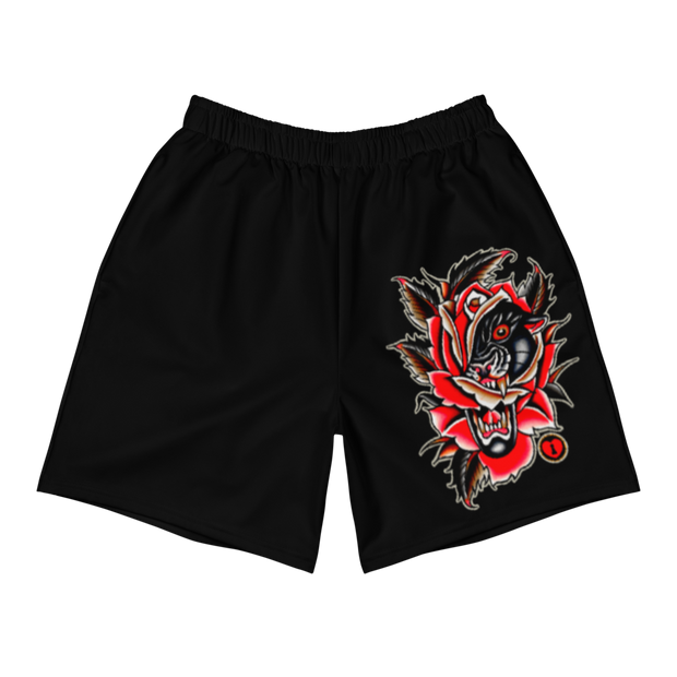 Panther Rose Men's Premium Athletic Shorts