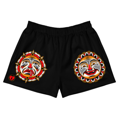 Grimm Sun and Moon Women's Premium Athletic Shorts